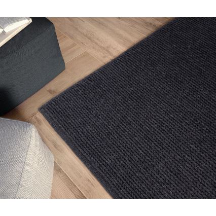 Tepih FIR WOOL 120x170 cm 2600 g/m2 antracit/prirodna