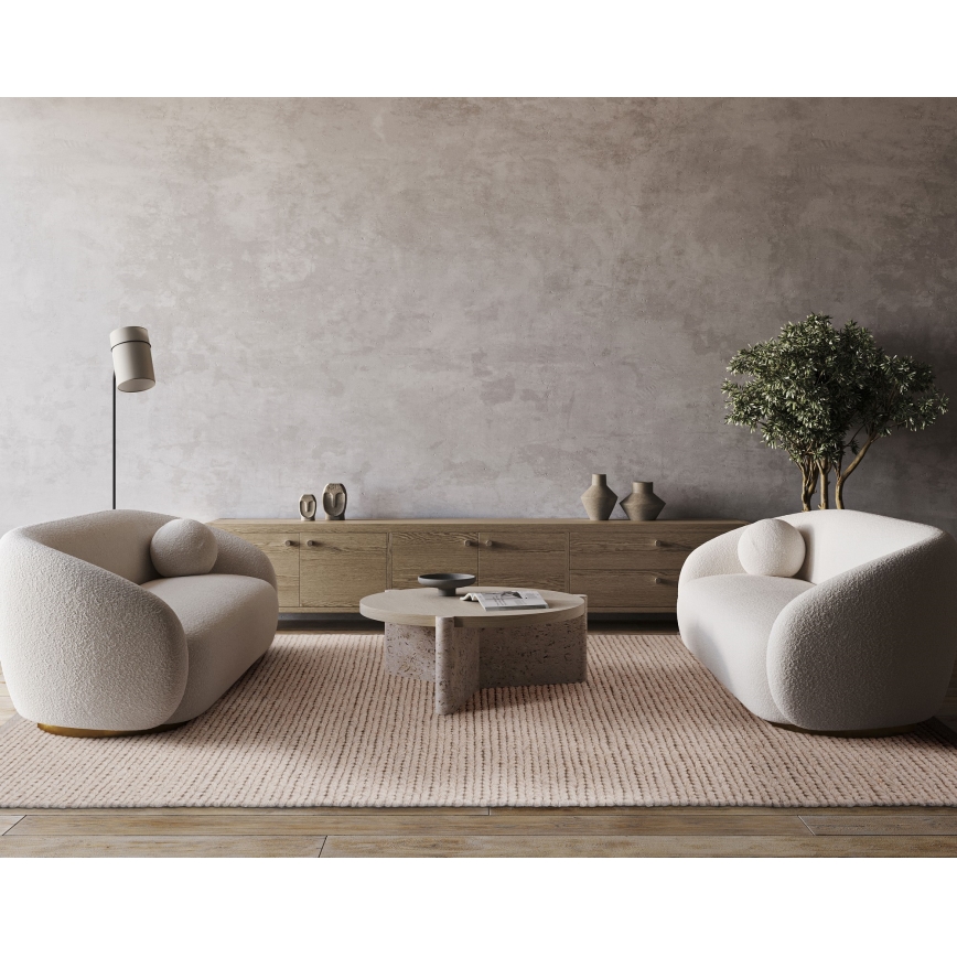 Tepih FIR WOOL 120x170 cm 2600 g/m2 krem/prirodna