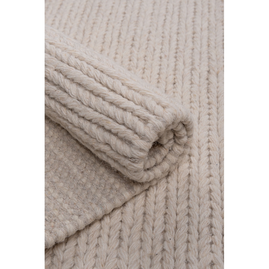 Tepih FIR WOOL 120x170 cm 2600 g/m2 krem/prirodna