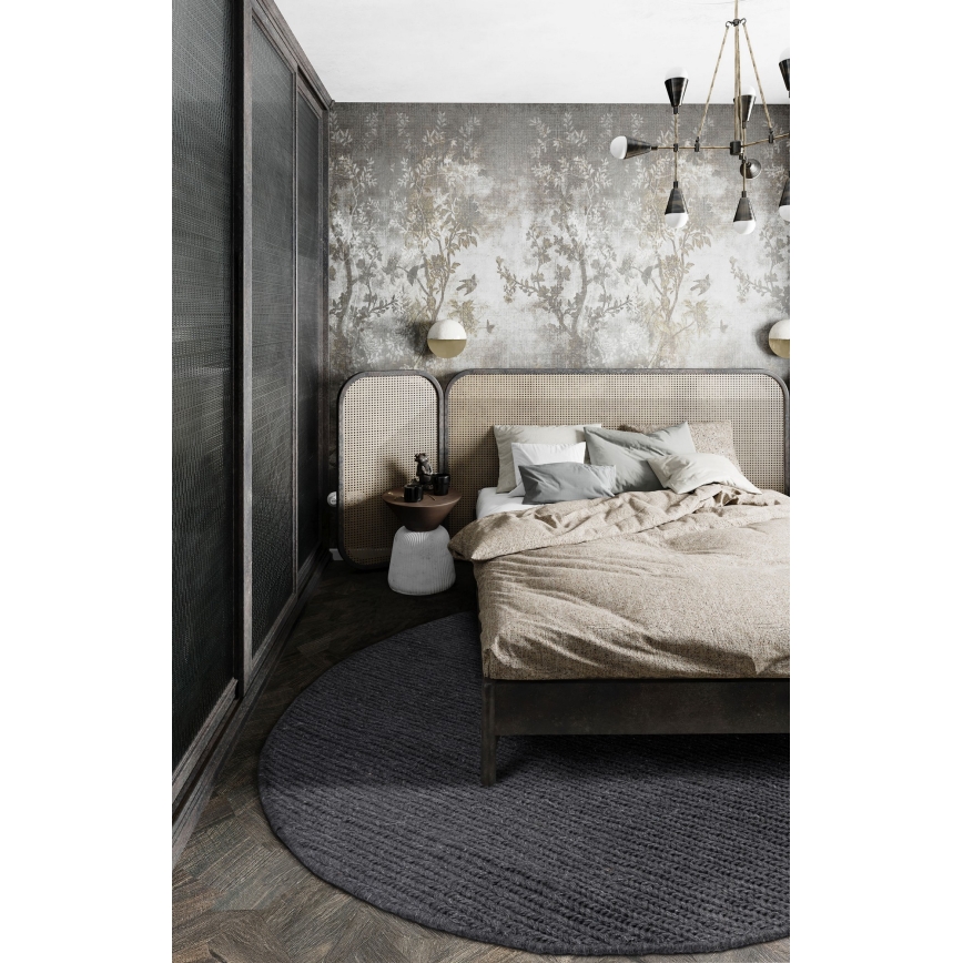 Tepih FIR WOOL 160 cm 2600 g/m2 antracit/prirodan