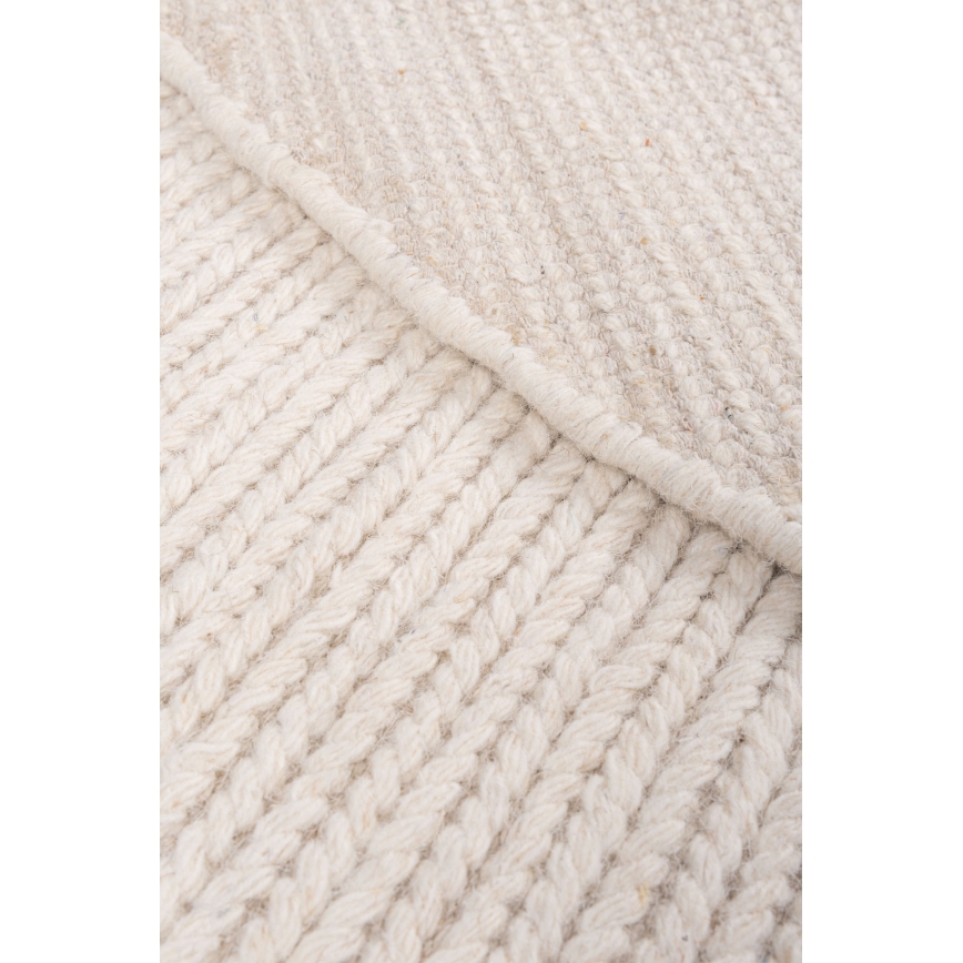 Tepih FIR WOOL 160 cm 2600 g/m2 krem/prirodna