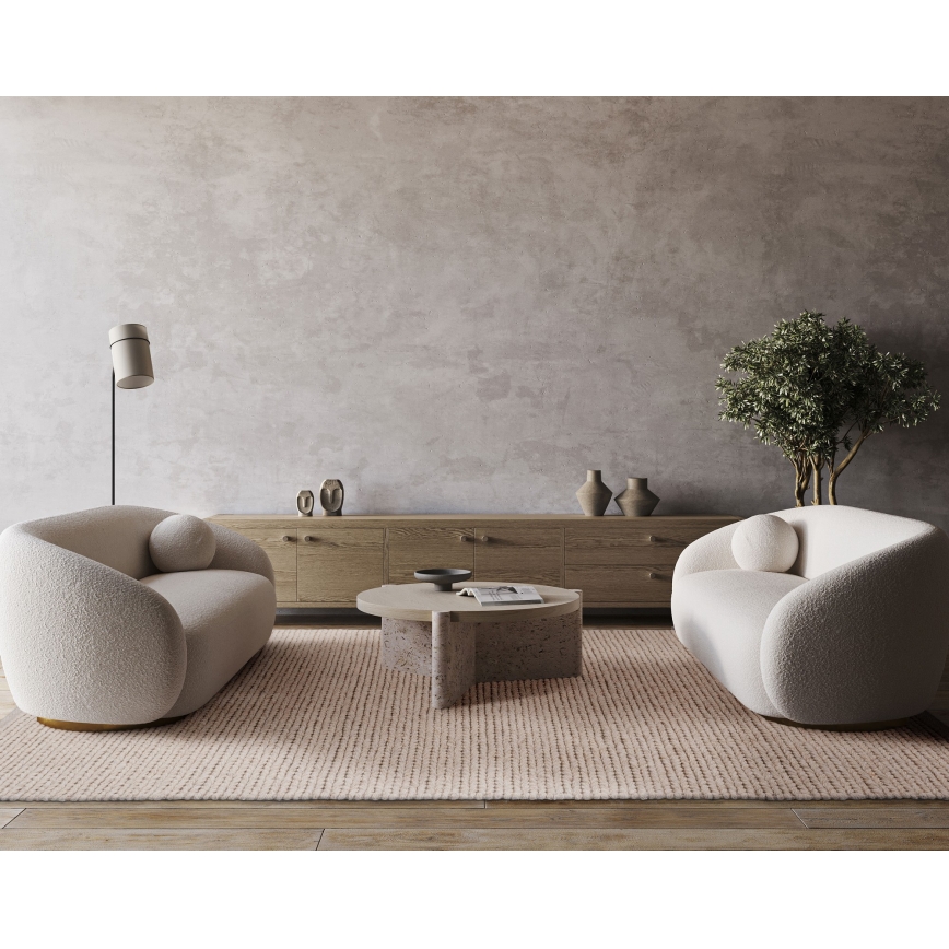 Tepih FIR WOOL 160x230 cm 2600 g/m2 krem/prirodna