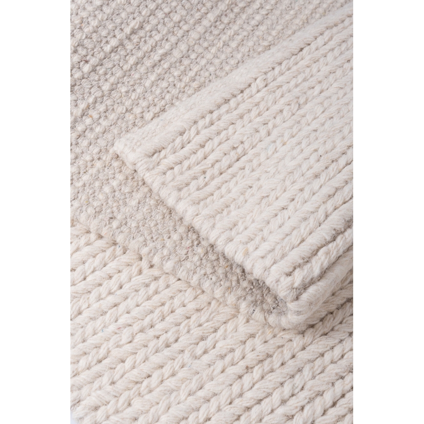 Tepih FIR WOOL 160x230 cm 2600 g/m2 krem/prirodna