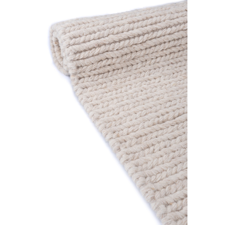 Tepih FIR WOOL 160x230 cm 2600 g/m2 krem/prirodna