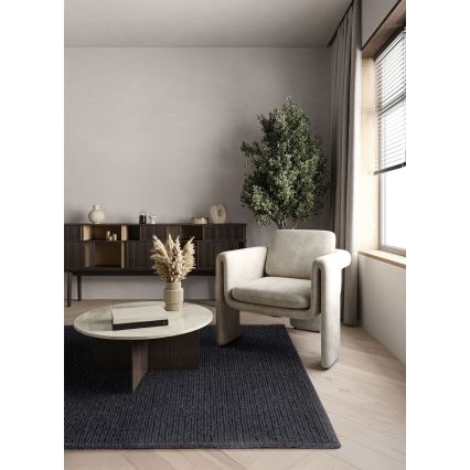 Tepih FIR WOOL 160x230 cm, 2600 g/m², antracit/prirodna boja