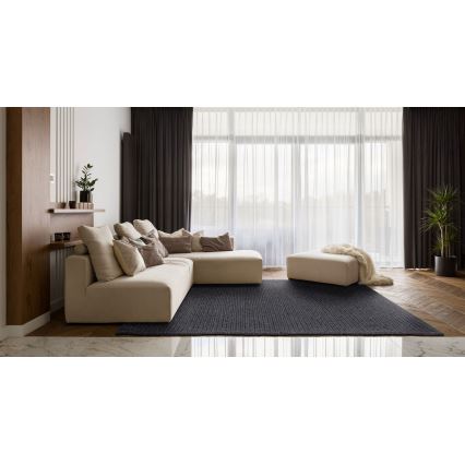 Tepih FIR WOOL 160x230 cm, 2600 g/m², antracit/prirodna boja