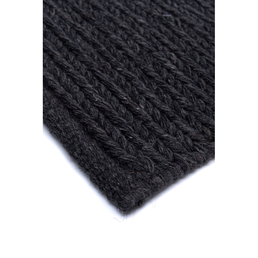 Tepih FIR WOOL 160x230 cm, 2600 g/m², antracit/prirodna boja