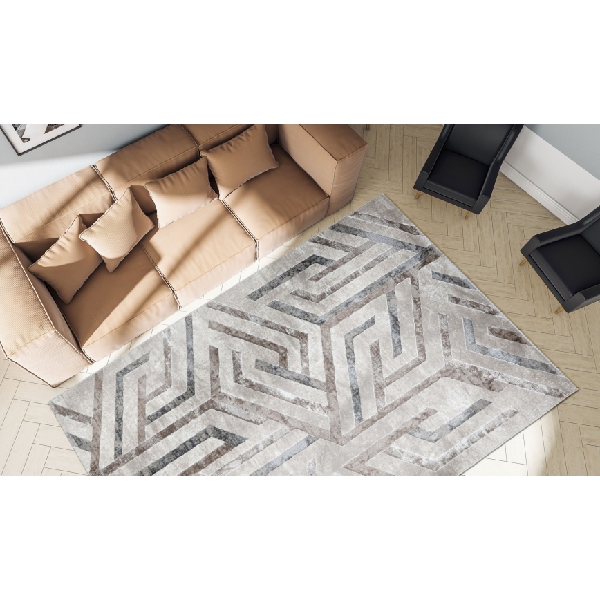 Tepih GRECE 120x170 cm 2150 g/m2 bež/siva