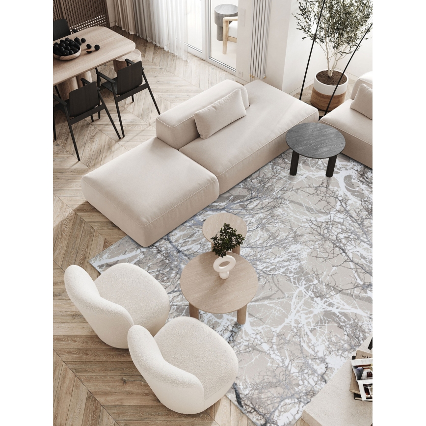 Tepih GRECE 120x170 cm 2150 g/m2 krem/siva/bijela