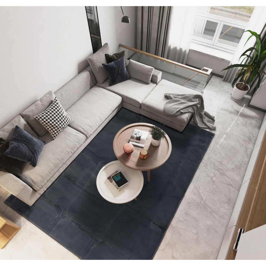 Tepih RABBIT 3D 80x150 cm antracit