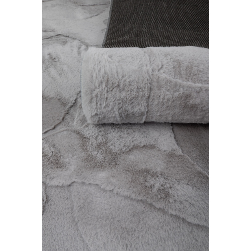 Tepih RABBIT 3D 80x150 cm svijetlosiv