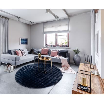 Tepih RABBIT BUBBLE 160 cm tamnoplava