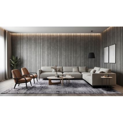 Tepih SALAMANCA 67x120 cm sivi/bijeli