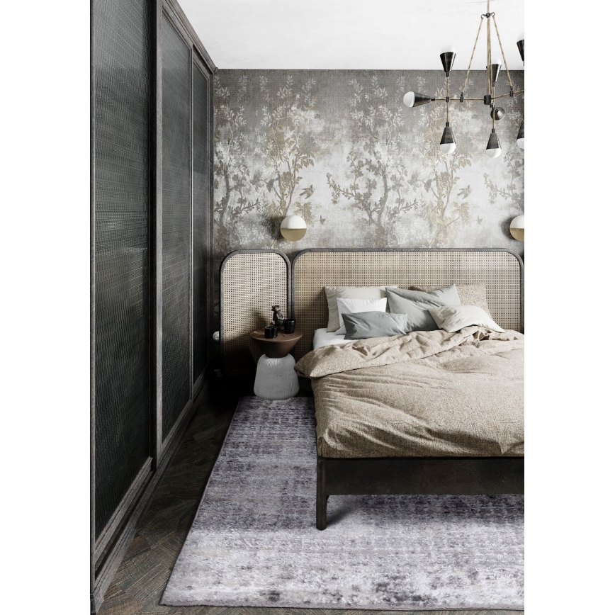 Tepih SALAMANCA 67x120 cm sivi/bijeli