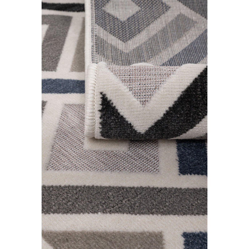 Tepih SHIFT 160x220 cm sivi/plavi