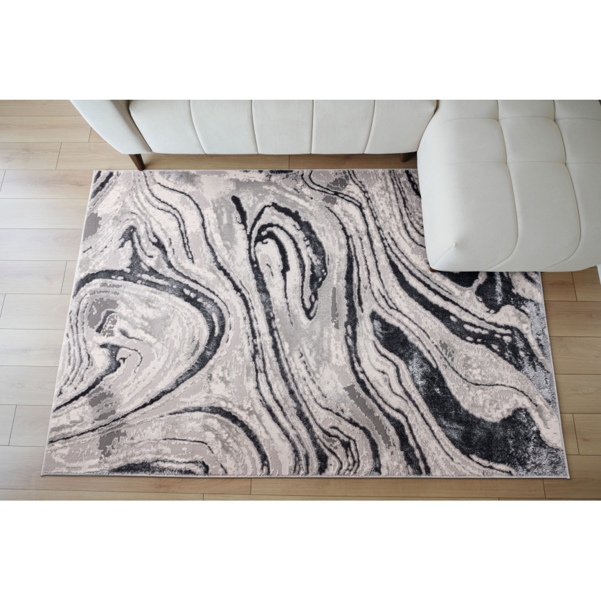 Tepih STONE 120x160 cm sivi/antracit