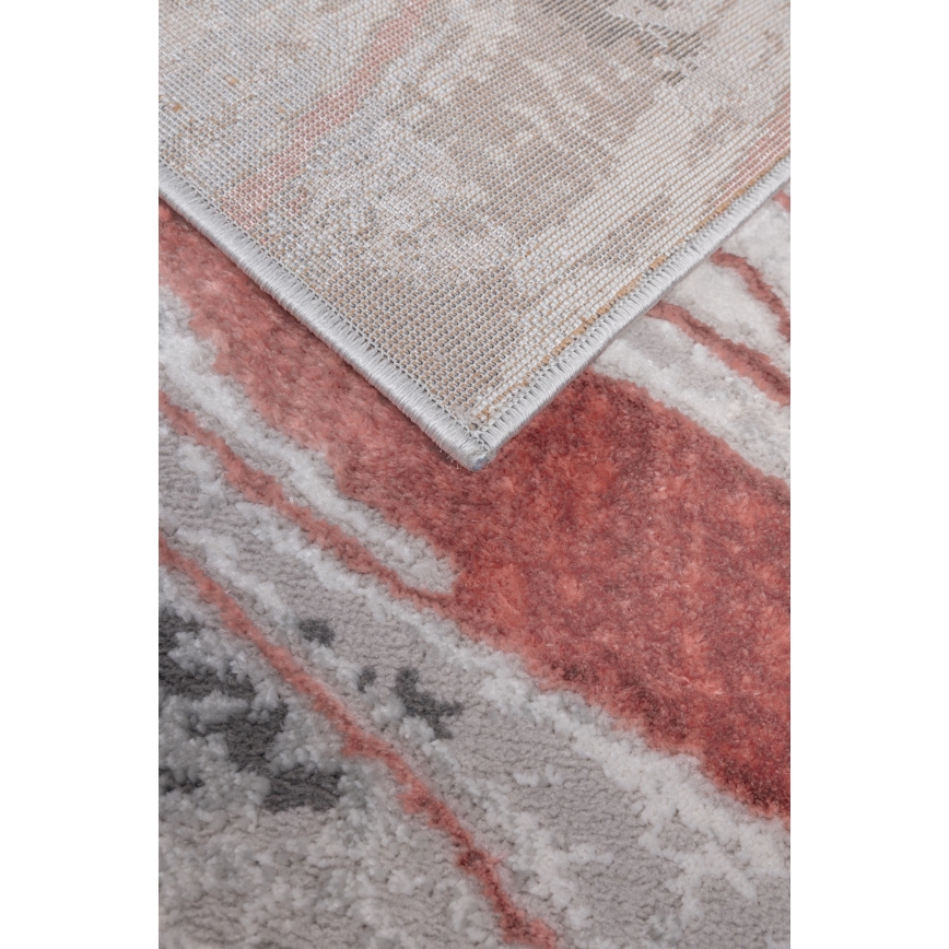 Tepih STONE 80x140 cm ružičasta/siva