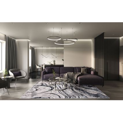 Tepih STONE 80x140 cm siva/antracit