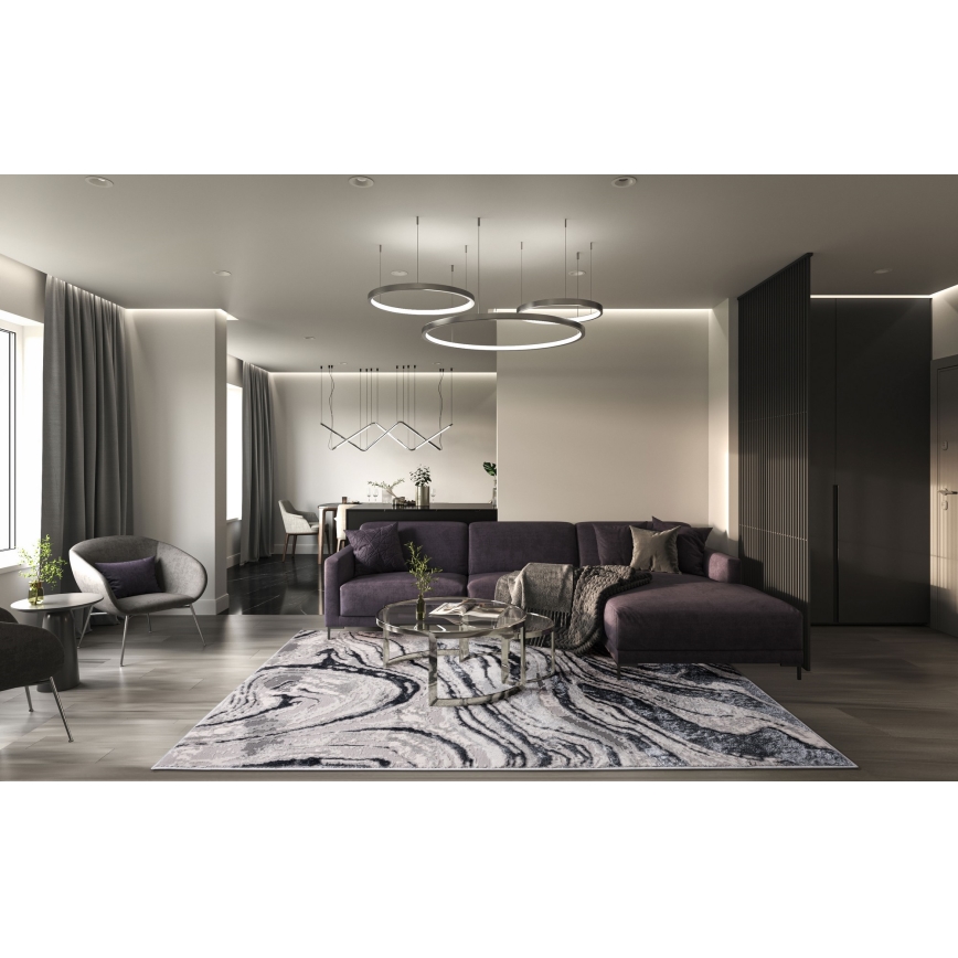 Tepih STONE 80x140 cm siva/antracit