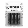 Tesla baterije - 4 komada alkalne baterije AA BLACK+ 1,5V 2800 mAh