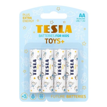 Tesla baterije - 4 komada alkalne baterije AA TOYS+ 1,5V 2900 mAh