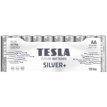 Tesla Batteries - 10 kom Alkalna baterija AA SILVER+ 1,5V