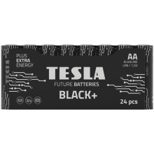 Tesla Batteries - 24 kom Alkalna baterija AA BLACK+ 1,5V