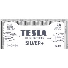 Tesla Batteries - 24 kom Alkalna baterija AA SILVER+ 1,5V