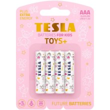 Tesla Batteries - 4 kom Alkalna baterija AAA TOYS+ 1,5V