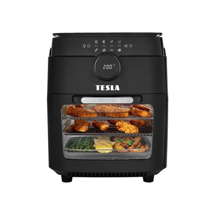 TESLA Electronics AirCook & Grill - Pametna višenamjenska digitalna friteza na vrući zrak 12 l 1800W/230V Wi-Fi