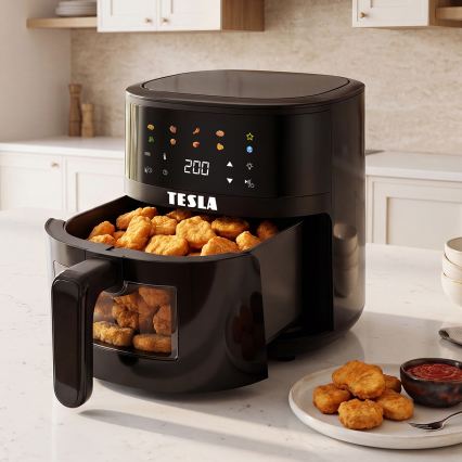 TESLA Electronics AirCook - friteza na vrući zrak 4,4 l, 1450 W/230 V, crna