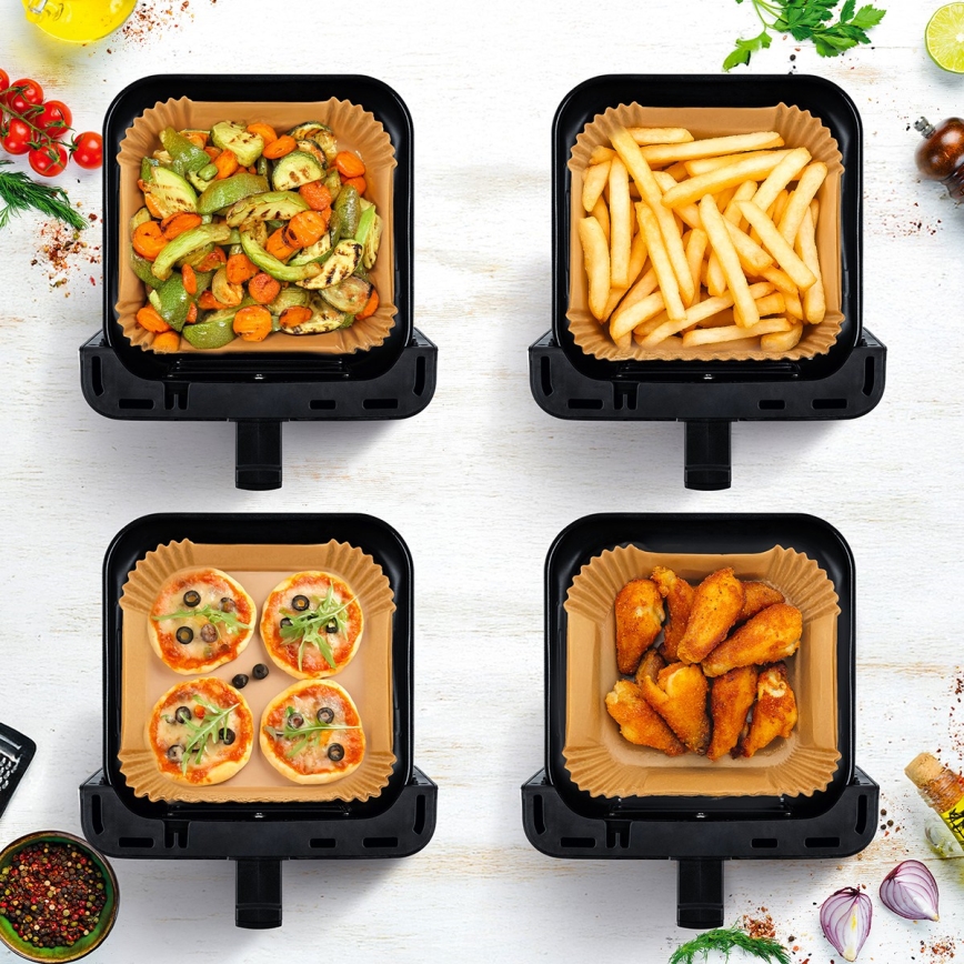 TESLA Electronics AirCook - Friteza na vrući zrak 6,5 l 2100W/230V matirani krom/crna