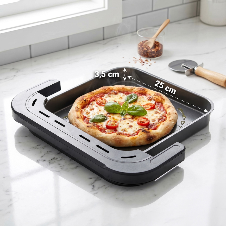 TESLA Electronics AirCook - Friteza na vrući zrak s trima zonama 14,5 l 2800W/230V crna