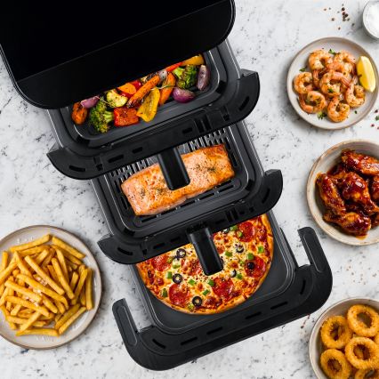 TESLA Electronics AirCook - Friteza na vrući zrak s trima zonama 14,5 l 2800W/230V crna