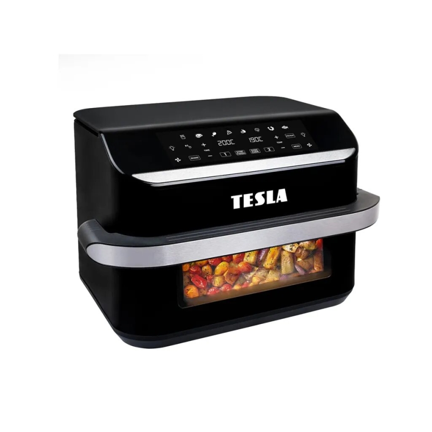 TESLA Electronics AirCook - Multifunkcionalna dvostruka digitalna friteza s toplim zrakom 10 l 2400W/230V