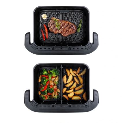 TESLA Electronics AirCook - Multifunkcionalna dvostruka digitalna friteza s toplim zrakom 10 l 2400W/230V