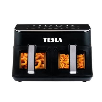 TESLA Electronics AirCook - Multifunkcionalna dvostruka digitalna friteza s toplim zrakom 9 l 2400W/230V