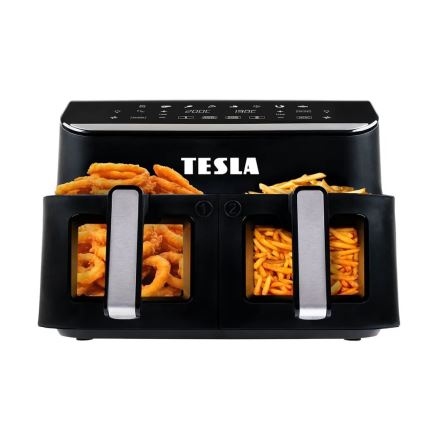 TESLA Electronics AirCook - Multifunkcionalna dvostruka digitalna friteza s toplim zrakom 9 l 2400W/230V