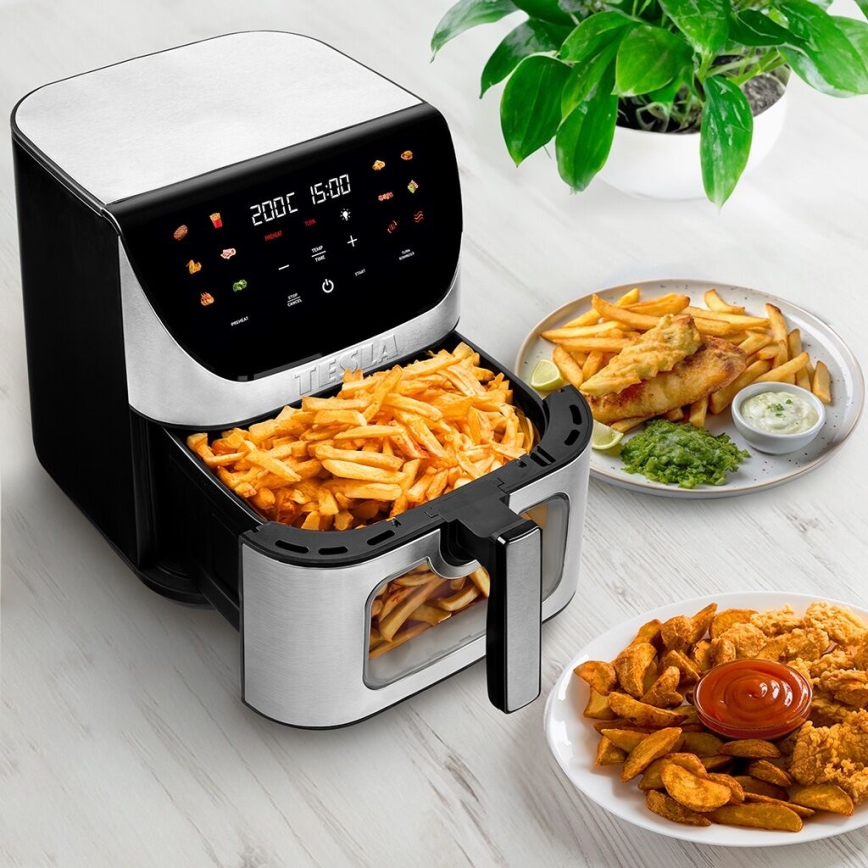 TESLA Electronics AirCook - Pametna multifunkcionalna digitalna friteza na vrući zrak 9 l 1700W/230V Wi-Fi