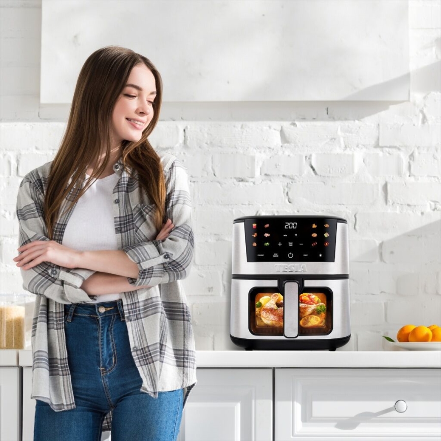 TESLA Electronics AirCook - Višenamjenska digitalna friteza na vrući zrak 7 l 1600W/230V