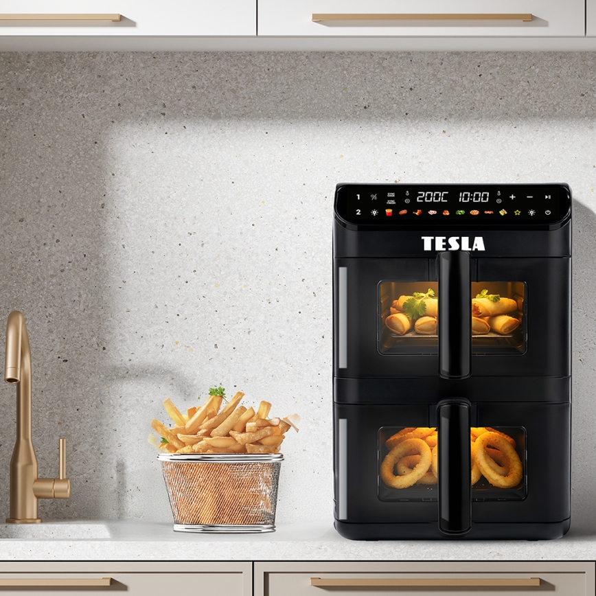 TESLA Electronics AirCook - Višenamjenska digitalna friteza na vrući zrak 11 l 2800W/230V crna