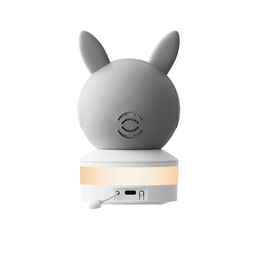 TESLA Electronics Bambino - Pametni dječji monitor 4 MP 2560p 5V Wi-Fi Tuya siva/bijela