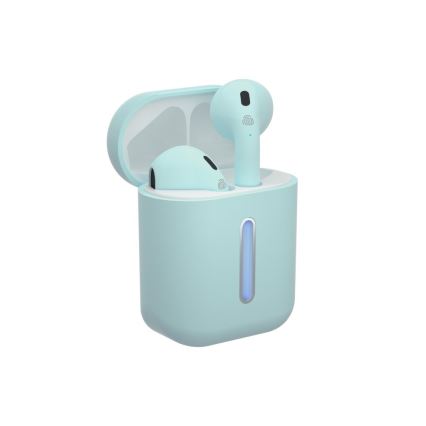 TESLA Electronics - Bežične slušalice 300 mAh + 2x 25 mAh IPX4 tirkizna