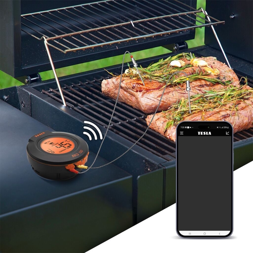 TESLA Electronics Cook - Digitalni termometar za meso sa sondom 0-400 °C 2xAA IP65