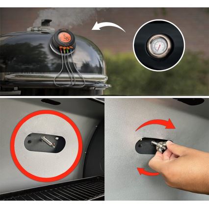 TESLA Electronics Cook - Digitalni termometar za meso sa sondom 0-400 °C 2xAA IP65