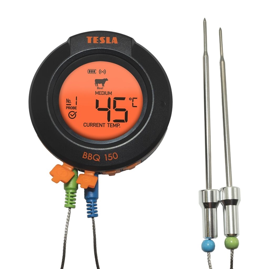 TESLA Electronics Cook - Digitalni termometar za meso sa sondom 0-400 °C 2xAA IP65