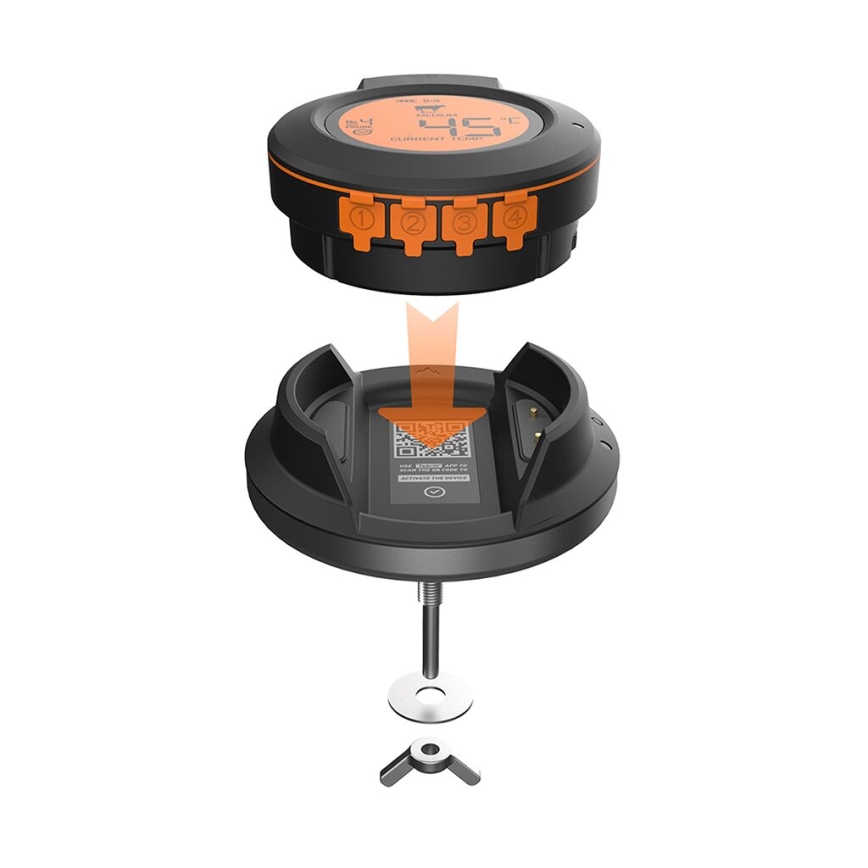 TESLA Electronics Cook - Digitalni termometar za meso sa sondom 0-400 °C 2xAA IP65