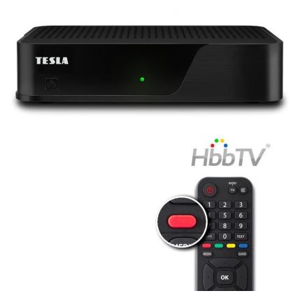 TESLA Electronics - DVB-T2 H.265 (HEVC) prijamnik s HbbTV 12V + daljinski upravljač