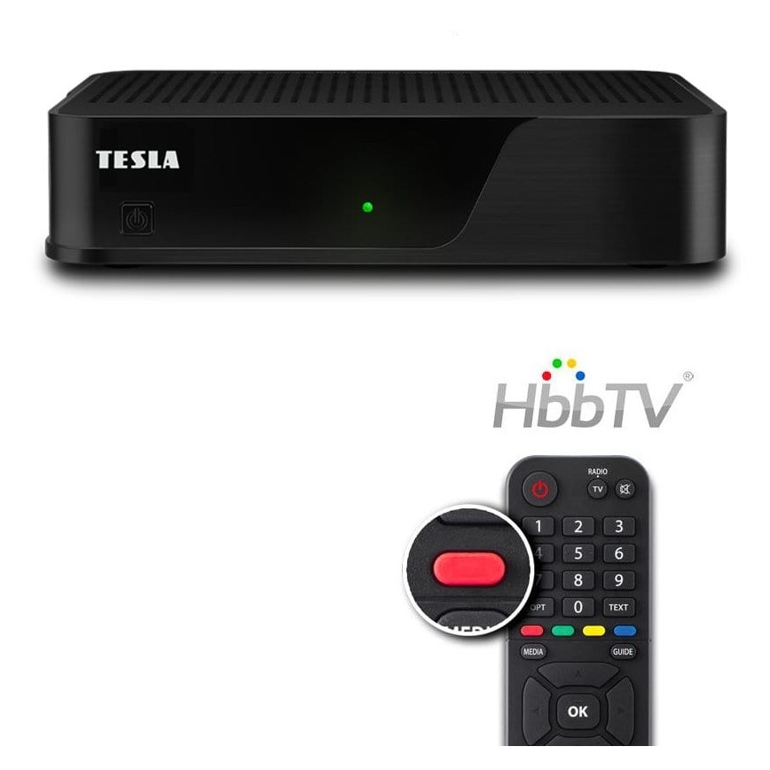 TESLA Electronics - DVB-T2 H.265 (HEVC) prijamnik s HbbTV 12V + daljinski upravljač