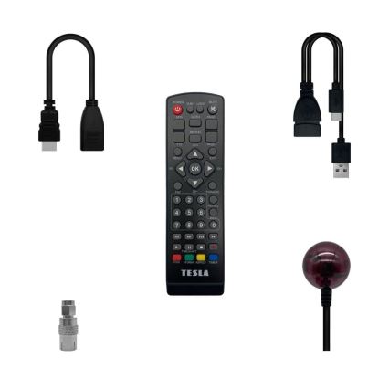 TESLA Electronics - DVB-T2 H.265 (HEVC) prijemnik, HDMI-CEC 2xAAA + daljinski upravljač